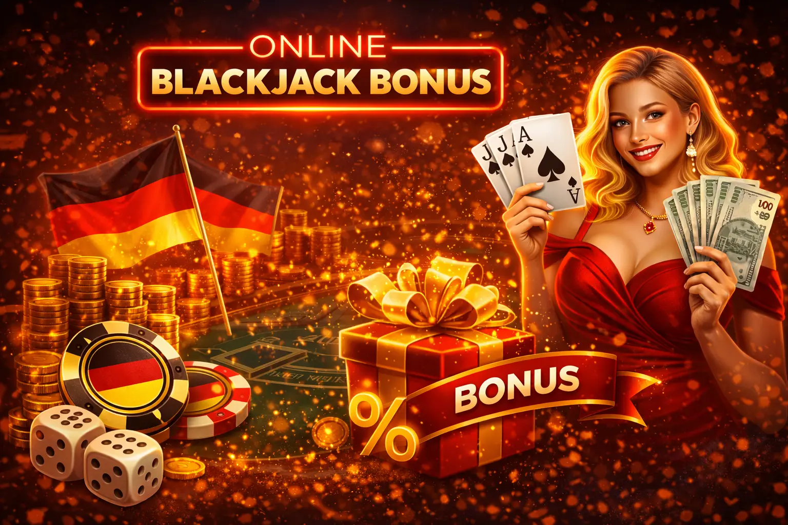 Spielkarten und Casino Chips